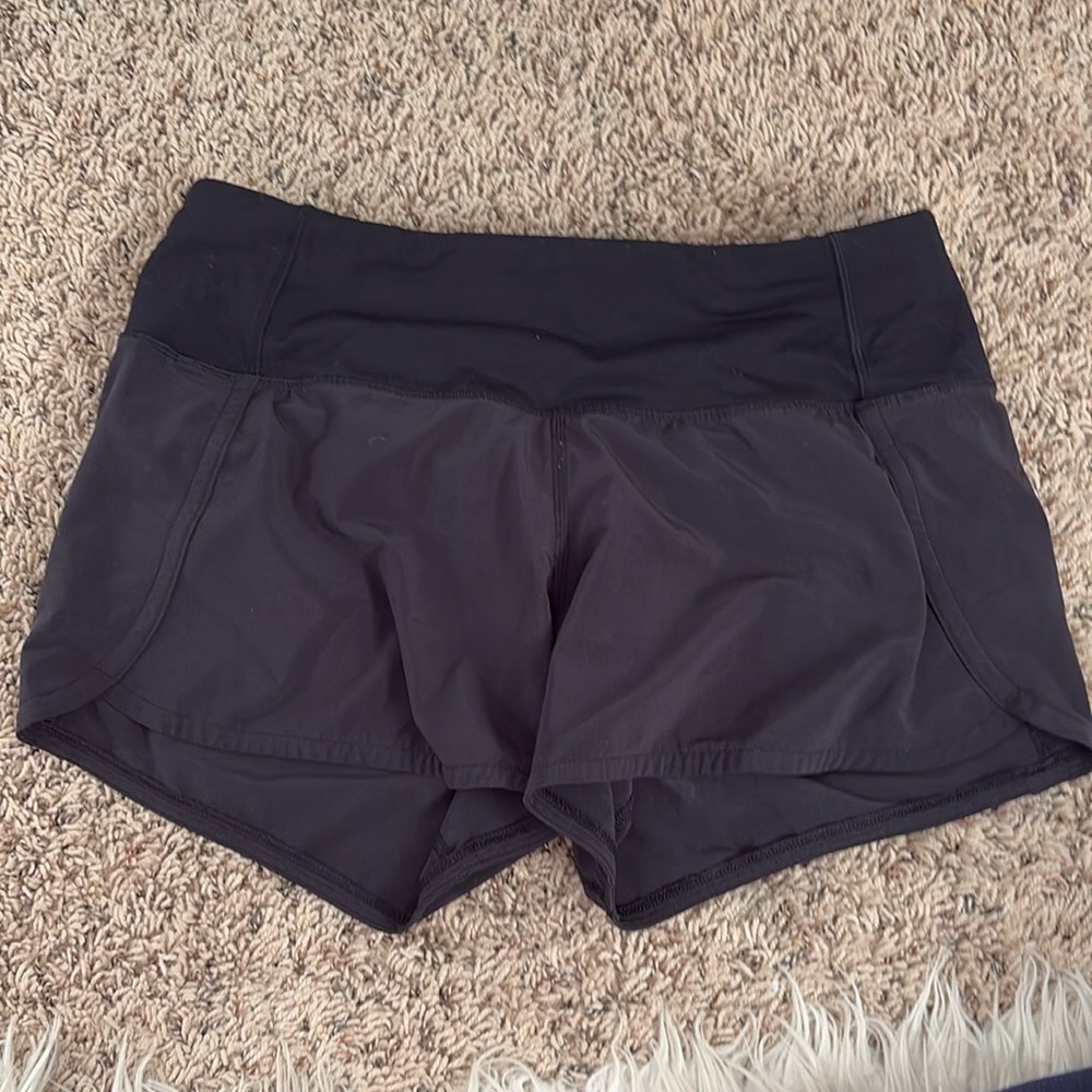 COPY - Black Lululemon speed up shorts